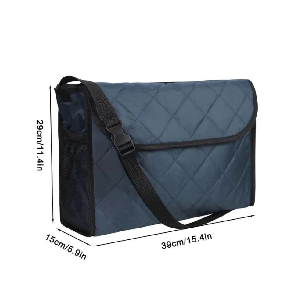 Walker Wheelchair Storage Bag Organizer Multiple Pockets Bottle Holder Quilted -